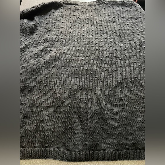 New Edition Grey Cotton Cable Knit Sweater Size Medium - Picture 8 of 15